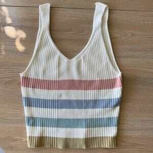 Y2K Cropped Tank Top by Active USA Medium